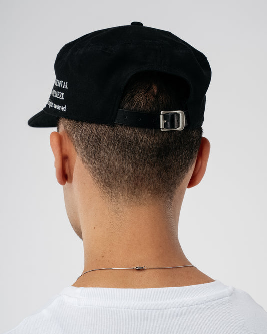 'Ornamental' Pillbox Cap - black