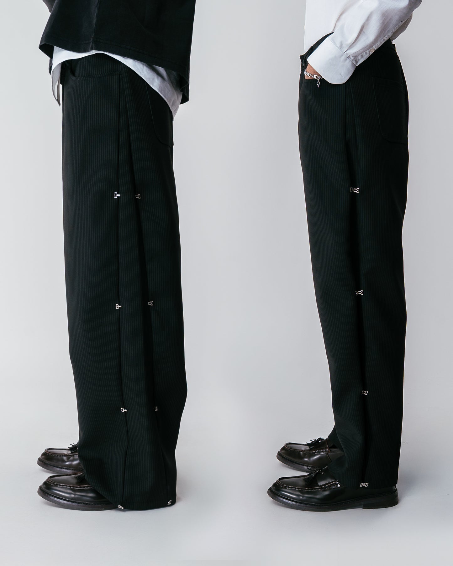 Pinstripe Modular Pants