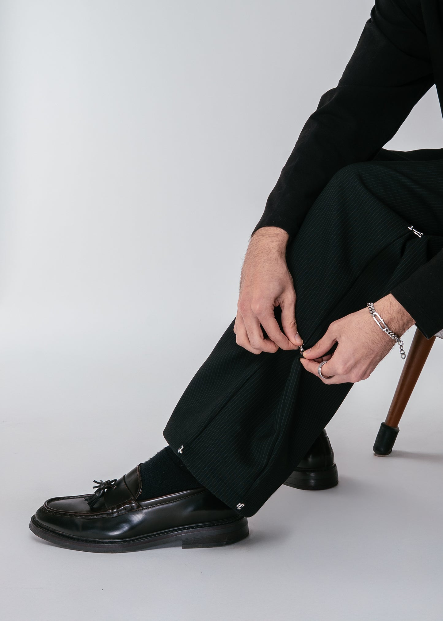 Pinstripe Modular Pants