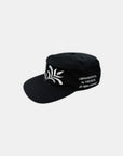 'ORNAMENTAL' PILLBOX CAP BLACK
