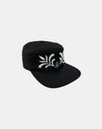 'ORNAMENTAL' PILLBOX CAP BLACK