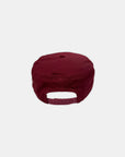 'ORNAMENTAL' PILLBOX CAP BORDEAUX