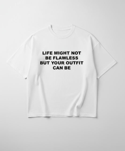 'NOT BE FLAWLESS' T-SHIRT BLACK