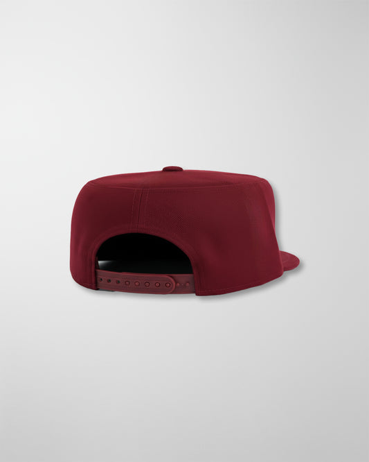 'ORNAMENTAL' PILLBOX CAP BORDEAUX