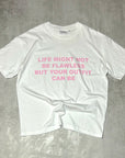 'NOT BE FLAWLESS' T-SHIRT SOFT PINK