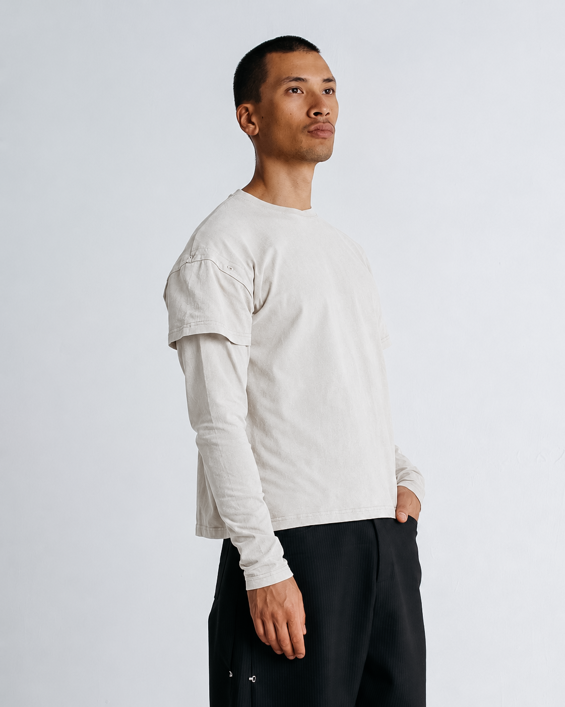The Modular Basic Tee - cream
