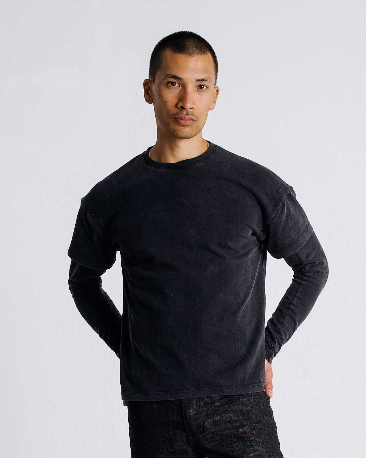 The Modular Basic Tee - washed black