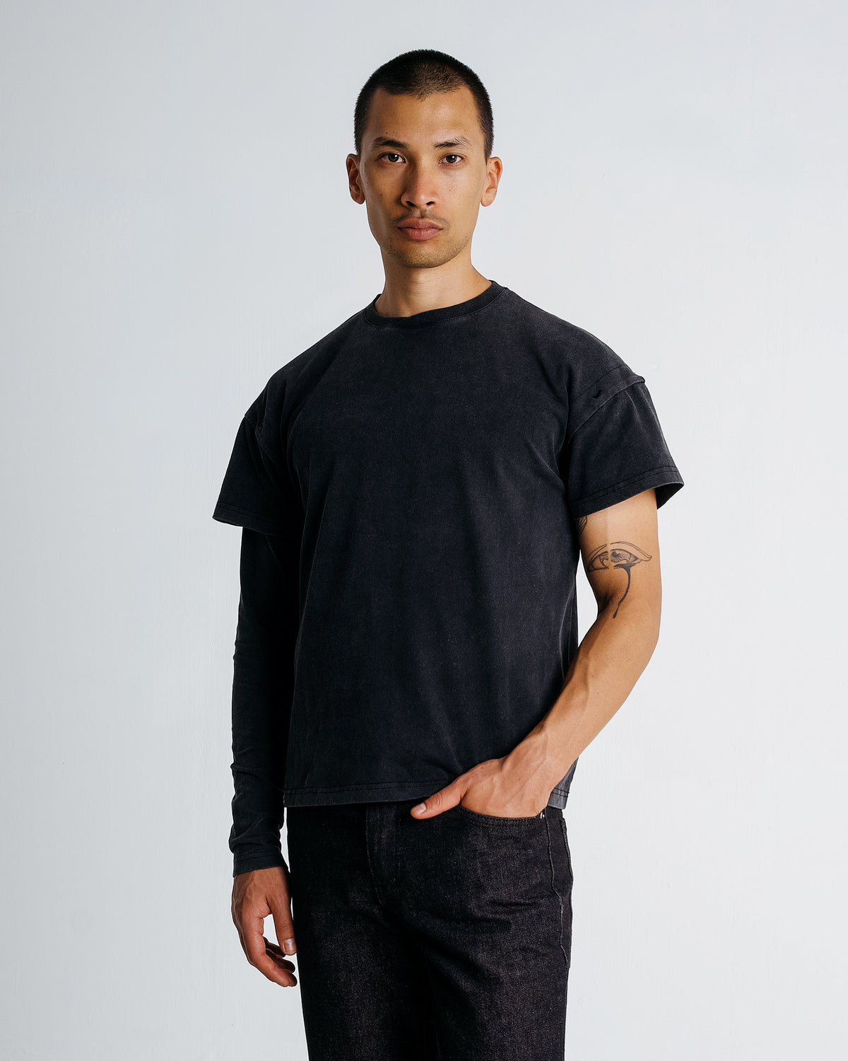 The Modular Basic Tee - washed black