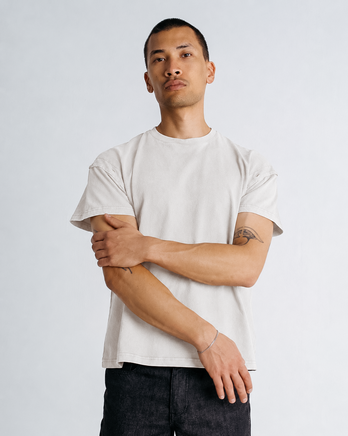 The Modular Basic Tee - cream
